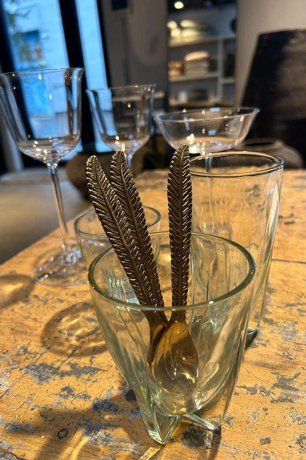 Rabens Saloner Feathery Spoon Rabens Apartment I Antique Gold