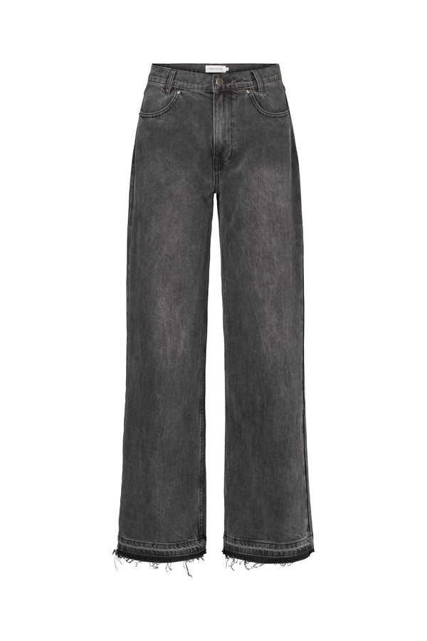rabens saloner Fellini Denim black straight pants I Washed black denim