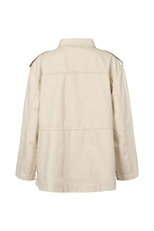 Rabens Saloner Feodora Denim Ecru Defense Jacket I Ecru