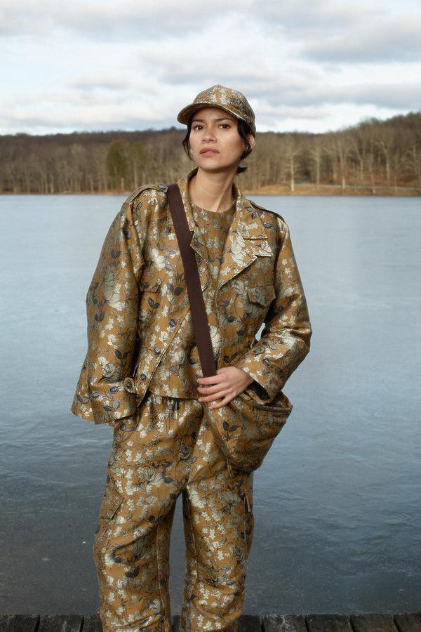 Rabens Saloner Feodora Ottoman Jacquard Jacket I Golden Combo