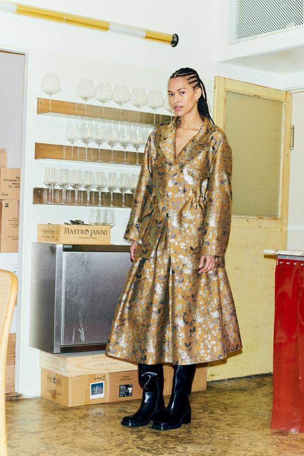rabens saloner Feodora Ottoman jacquard jacket I Golden combo