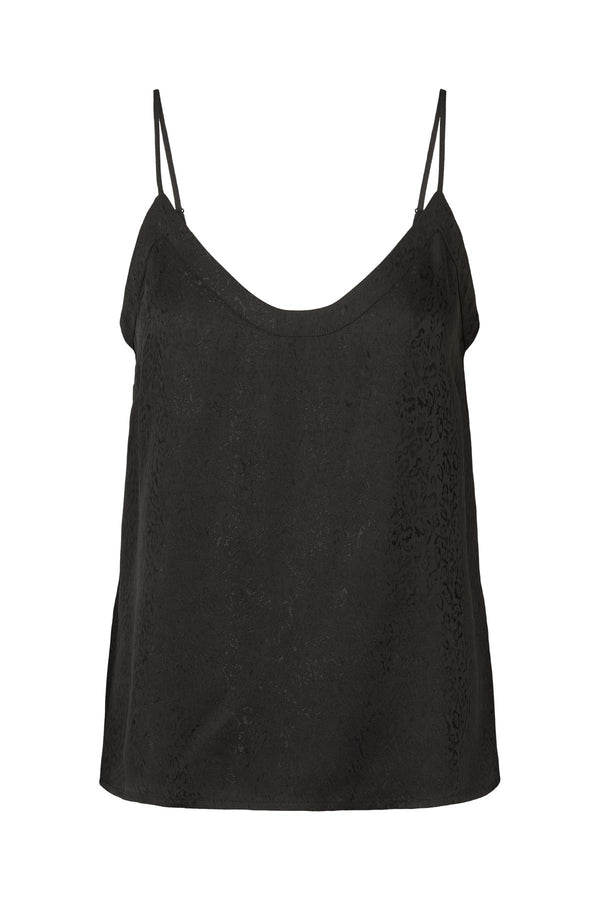 rabens saloner Glæde Cluster jacquard camisole top I Black