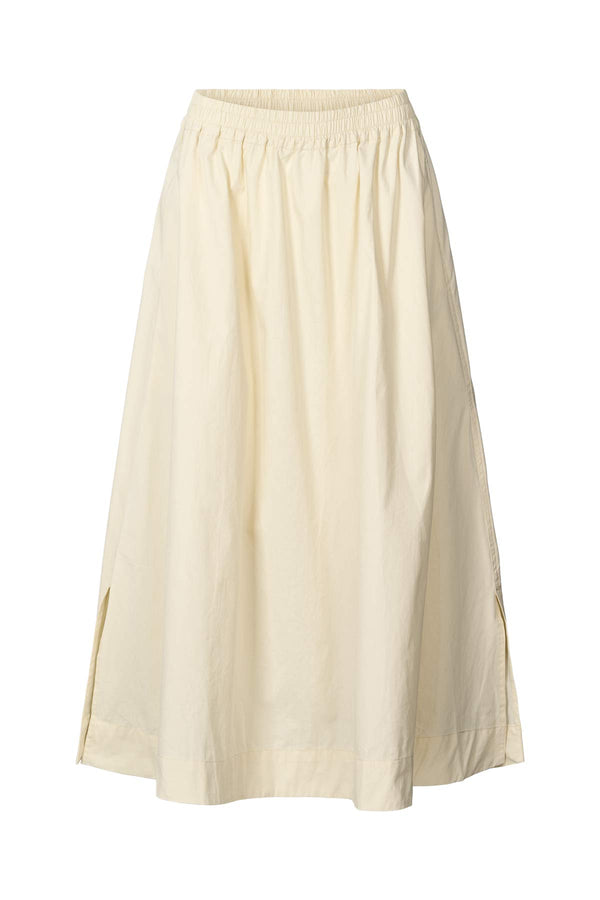 Rabens Saloner Guri Poplin Heavy Full Skirt I Champagne