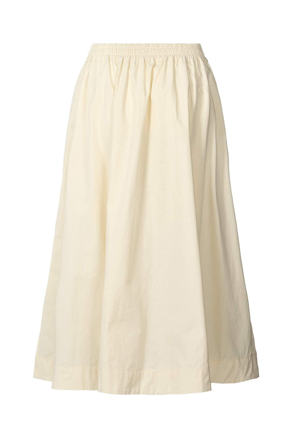 Rabens Saloner Guri Poplin Heavy Full Skirt I Champagne