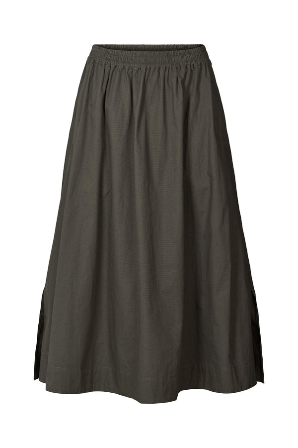rabens saloner Guri Poplin heavy full skirt I Pirate black