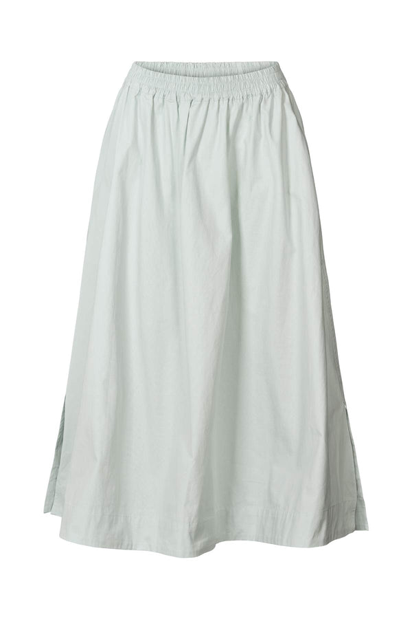 Rabens Saloner Guri Poplin Heavy Full Skirt I Sky Blue