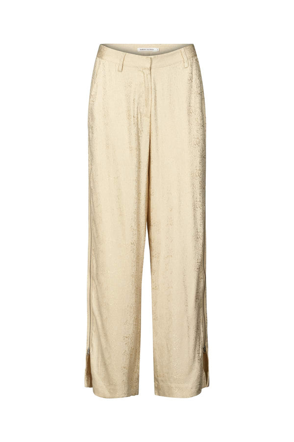 Rabens Saloner Gurli Cluster Jacquard Zip Pants I Fiber