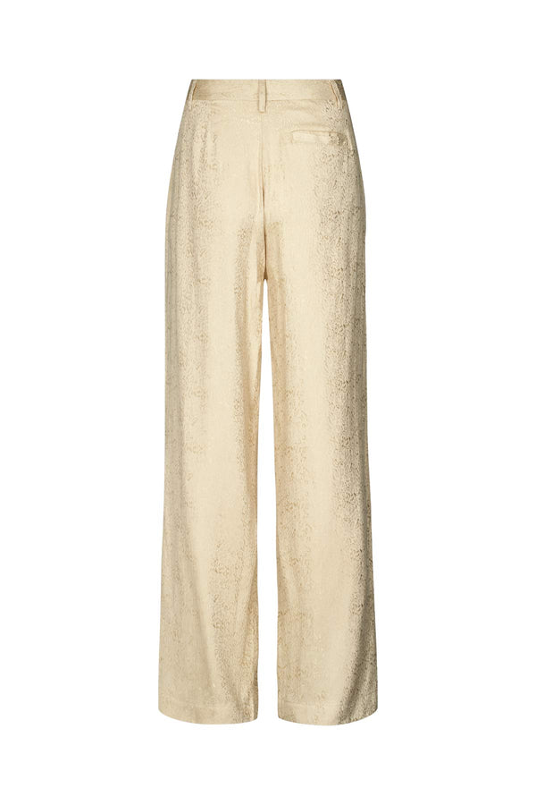Rabens Saloner Gurli Cluster Jacquard Zip Pants I Fiber