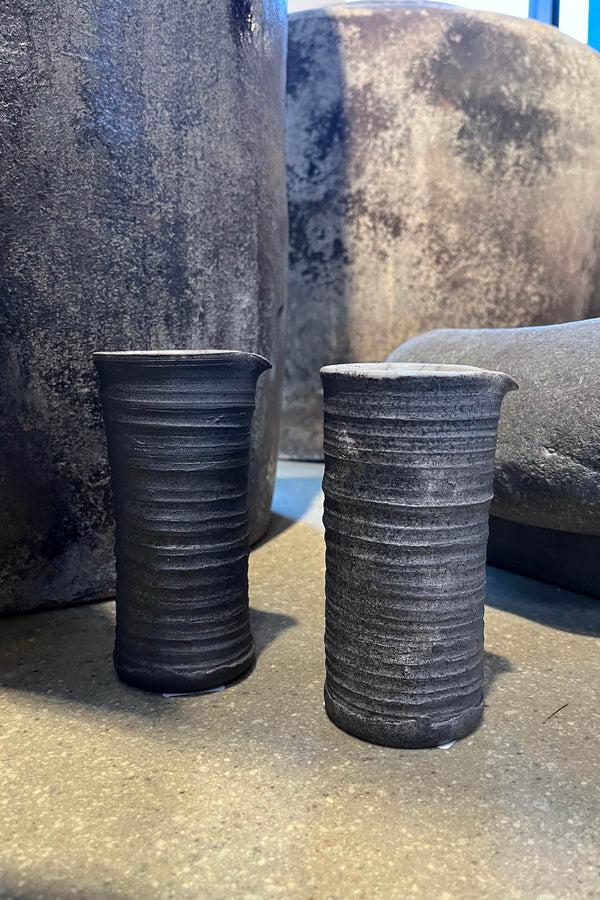 Rabens Saloner Handmade Ceramic Cream Jug Visby Ceramics I Dark