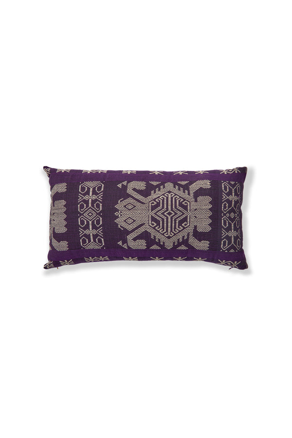 rabens saloner Handmade pattern pillow Pillow 55x25 cm I Purple Combo