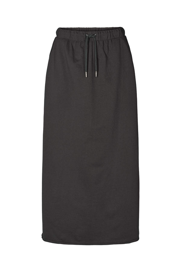 rabens saloner Hanni Light stretch long skirt I Faded black