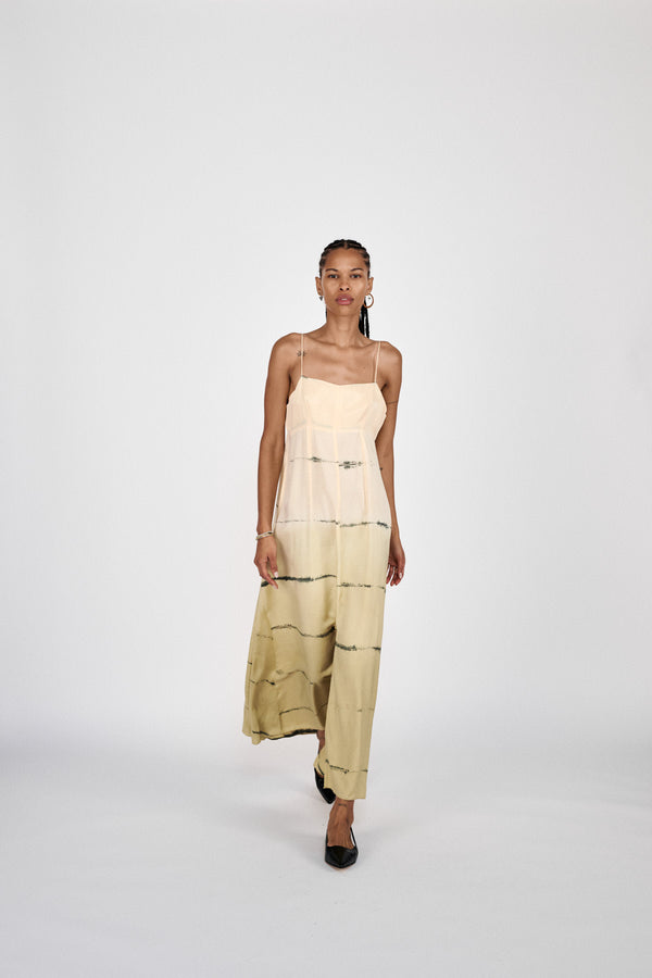 Rabens Saloner Hanny Nuance String Dress I Banana Combo