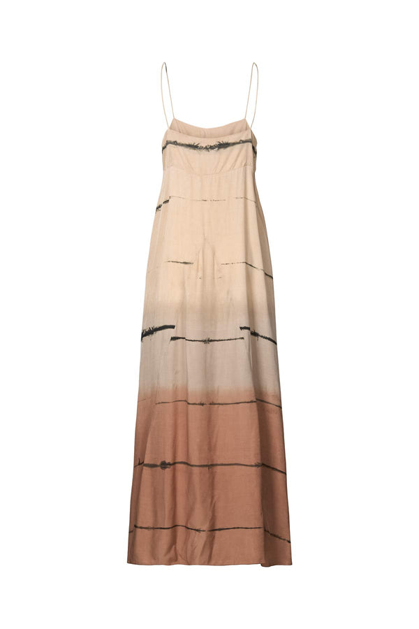 Rabens Saloner Hanny Nuance String Dress I Chocolate Combo