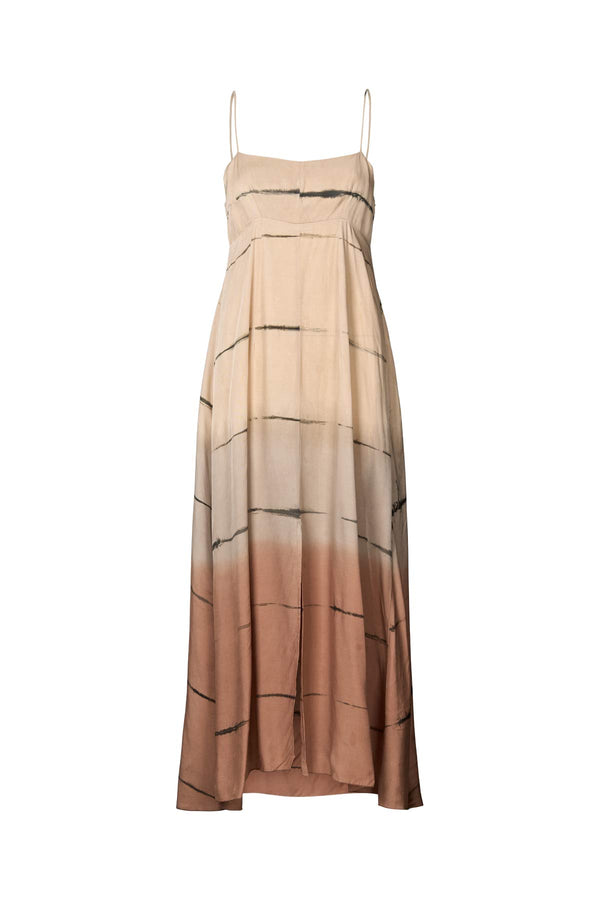 rabens saloner Hanny Nuance string dress I Chocolate combo