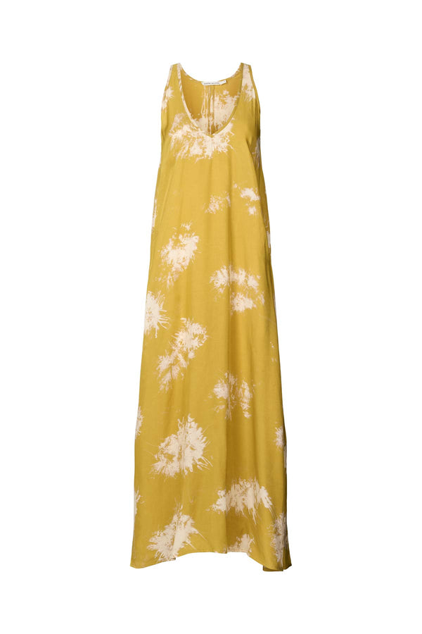 rabens saloner Ian Misty long dress I Golden mustard combo