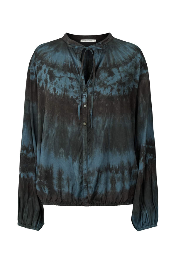 Rabens Saloner Ira Arizona Tie Shirt I Midnight Blue Combo