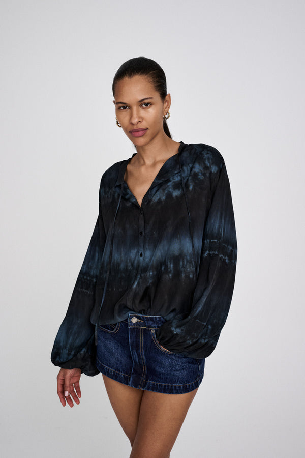 Rabens Saloner Ira Arizona Tie Shirt I Purple Combo