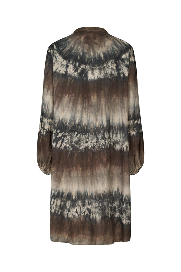 Rabens Saloner Irela Arizona Tie Dress I Cement Combo