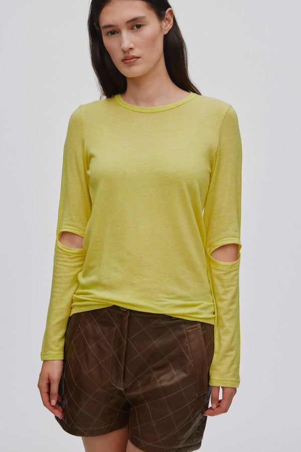 rabens saloner Jacka Lucid long sleeve detail top I Limonade