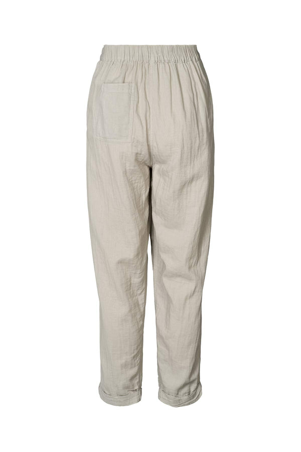 Rabens Saloner Johanne Cotton Double Knee Patch Pants I Light Sage