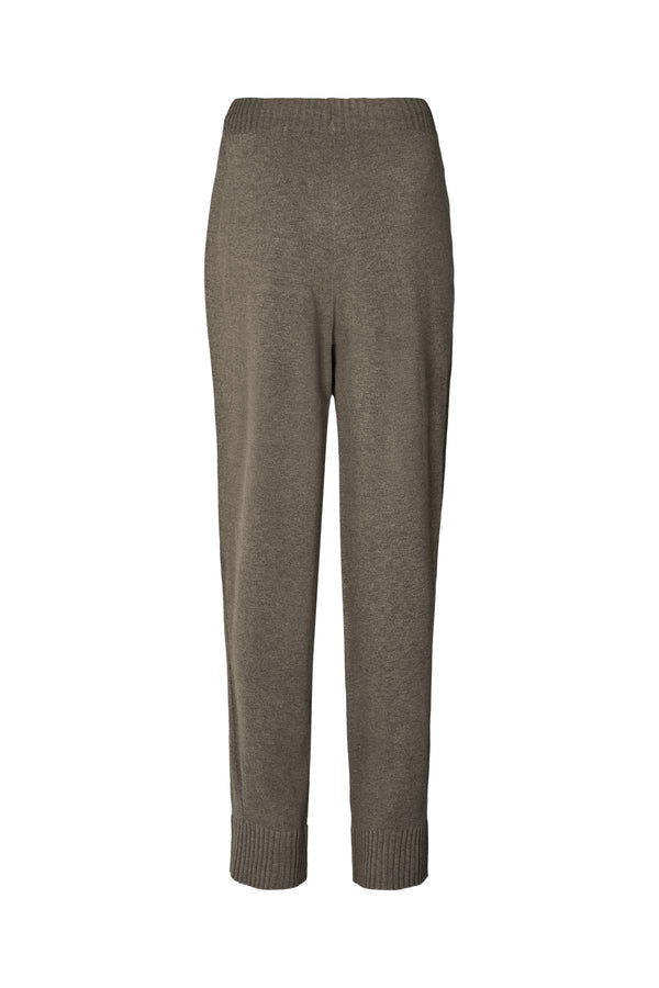 Rabens Saloner Jorun Knit Lounge Pants I Mole Melange