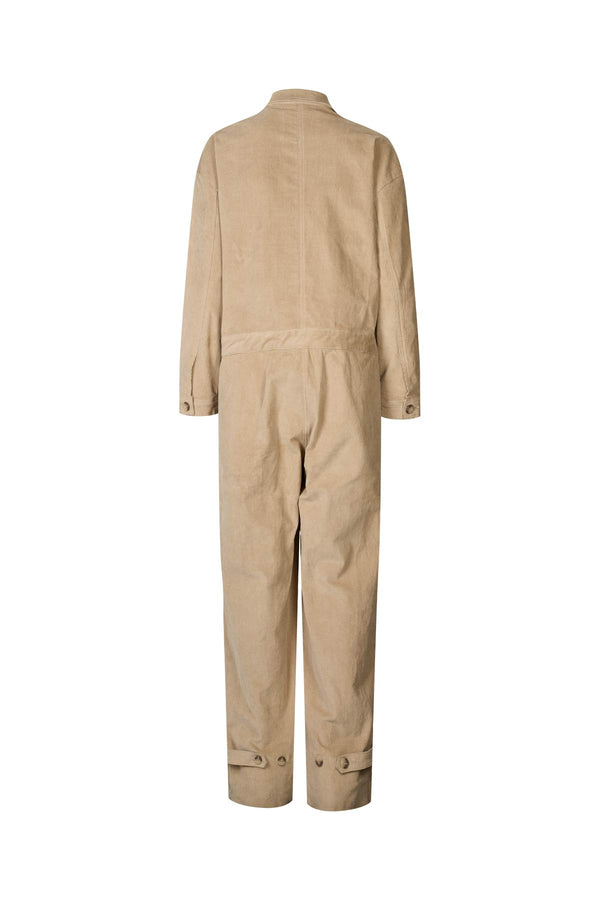 Rabens Saloner Jozette Baby Corduroy Jumpsuit I Mushroom
