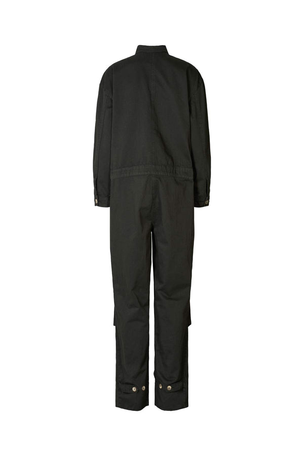 Rabens Saloner Jozette Canvas Light Jumpsuit I Faded Black