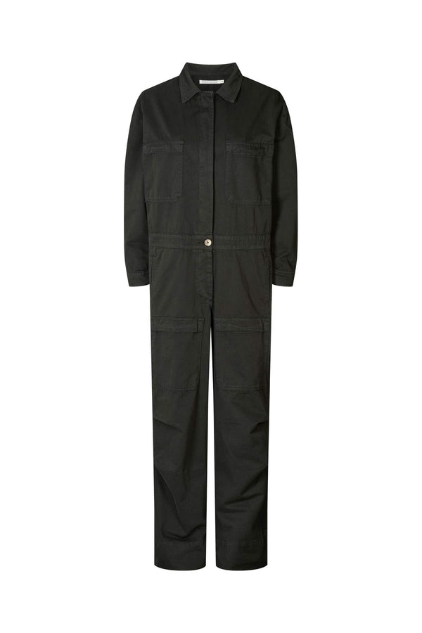 rabens saloner Jozette Canvas light jumpsuit I Faded black