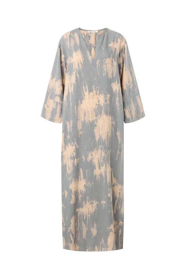 Rabens Saloner Karimalou Misty Kaftan I Aluminium Combo