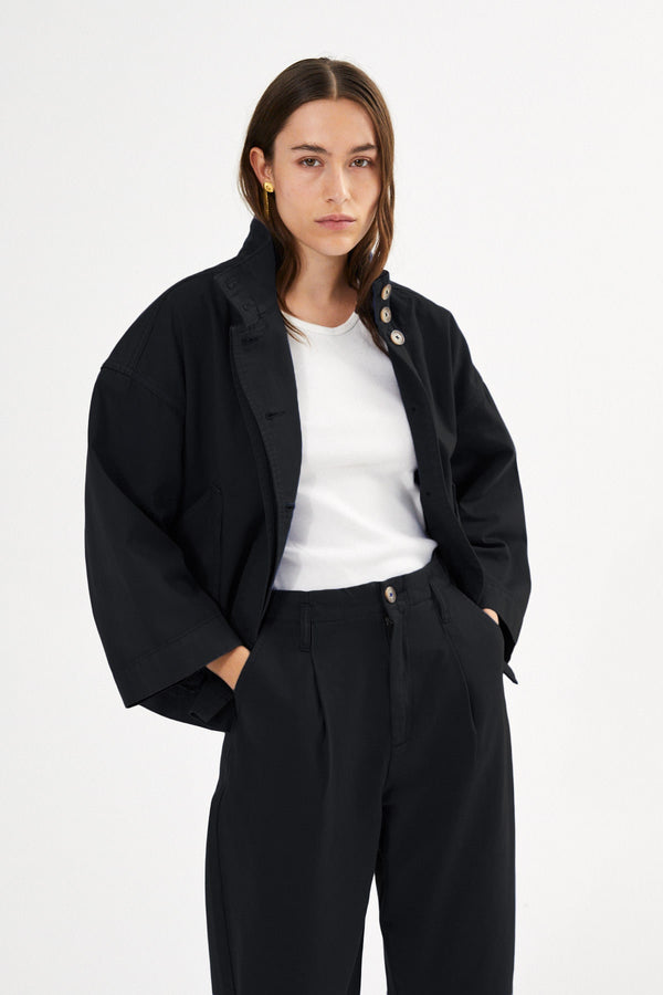 Rabens Saloner Katje Canvas Light Jacket I Faded Black