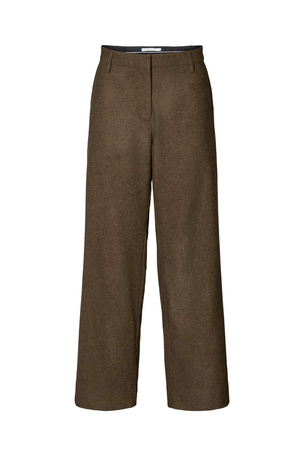 Rabens Saloner Kesia Mini Herringbone Pants I Dark Brown
