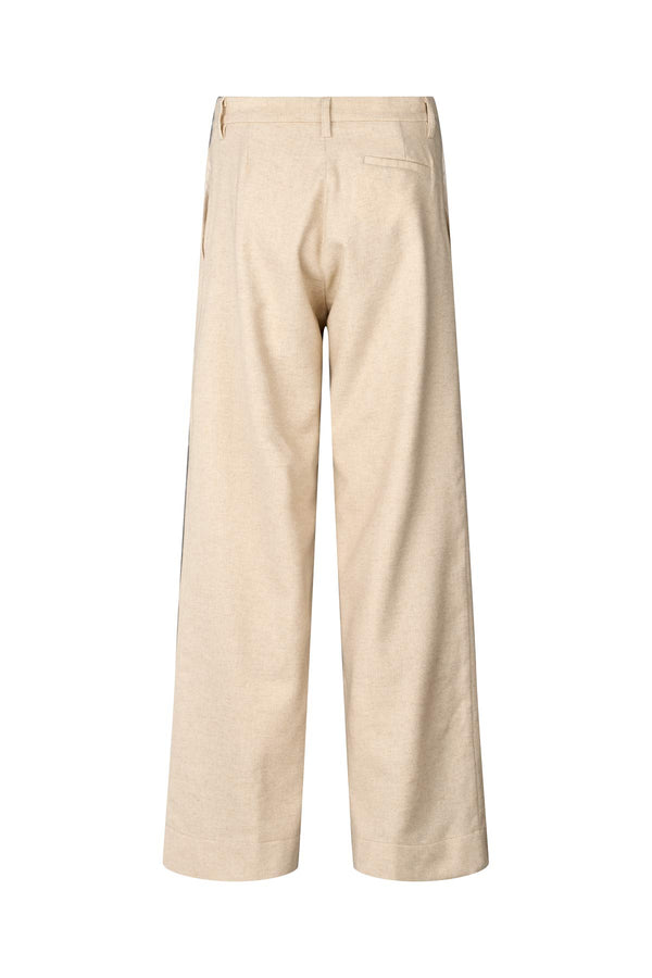 Rabens Saloner Kesia Mini Herringbone Pants I Light Sand
