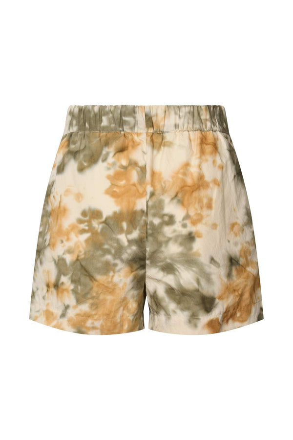 Rabens Saloner Lania Abstract Cotton Shorts I Forest Combo