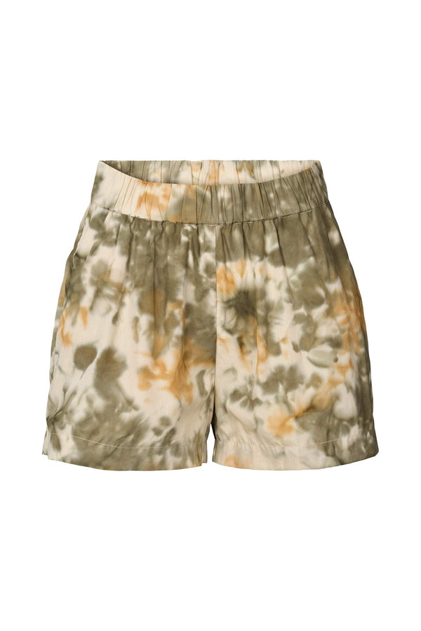 rabens saloner Lania Abstract cotton shorts I Forest combo
