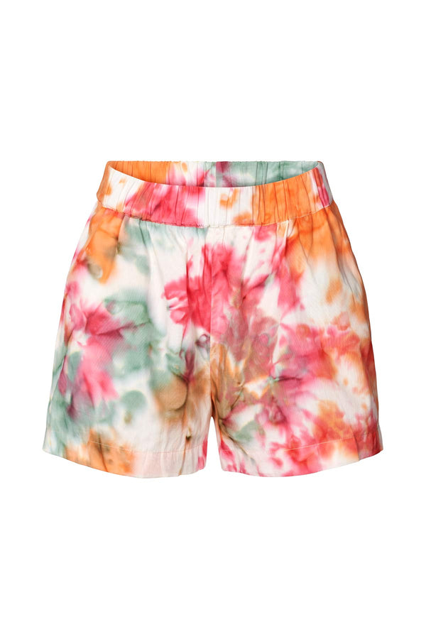 Rabens Saloner Lania Abstract Cotton Shorts I Rainbow Combo