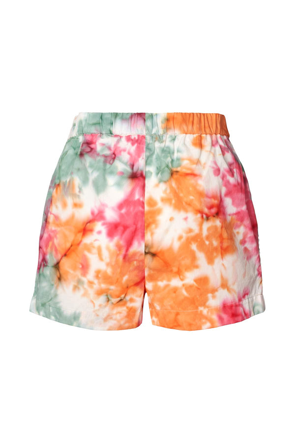 Rabens Saloner Lania Abstract Cotton Shorts I Rainbow Combo