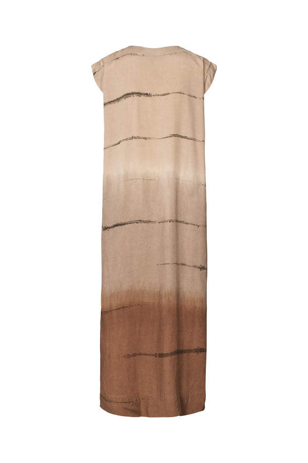 Rabens Saloner Lecia Nuance Dress I Chocolate Combo
