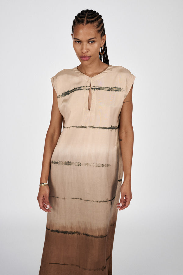 rabens saloner Lecia Nuance dress I Chocolate combo