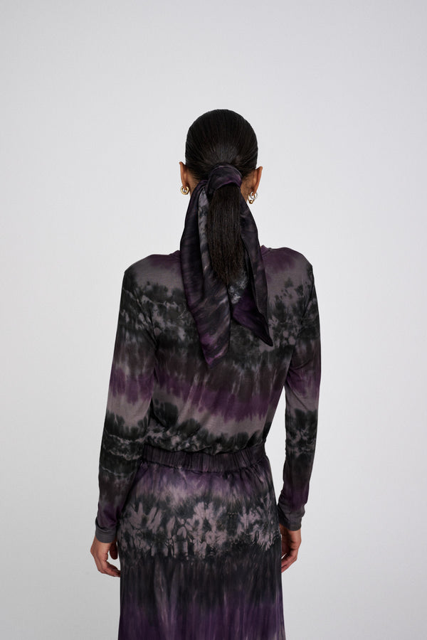 Rabens Saloner Lyuba Arizona Head Scarf I Purple Combo