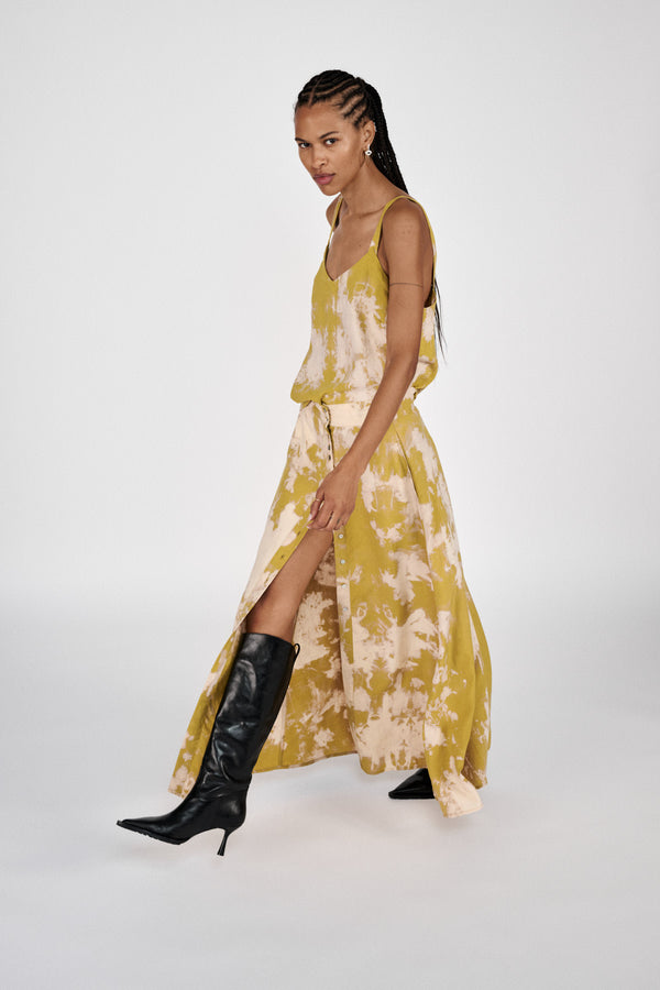 Rabens Saloner Maisa Misty Camisole Top I Golden Mustard Combo