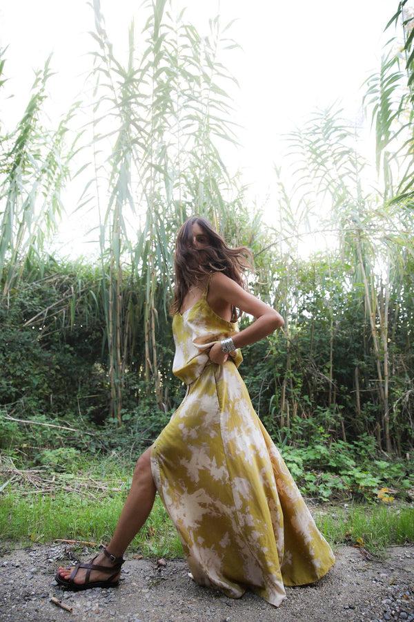 Rabens Saloner Maisa Misty Camisole Top I Golden Mustard Combo