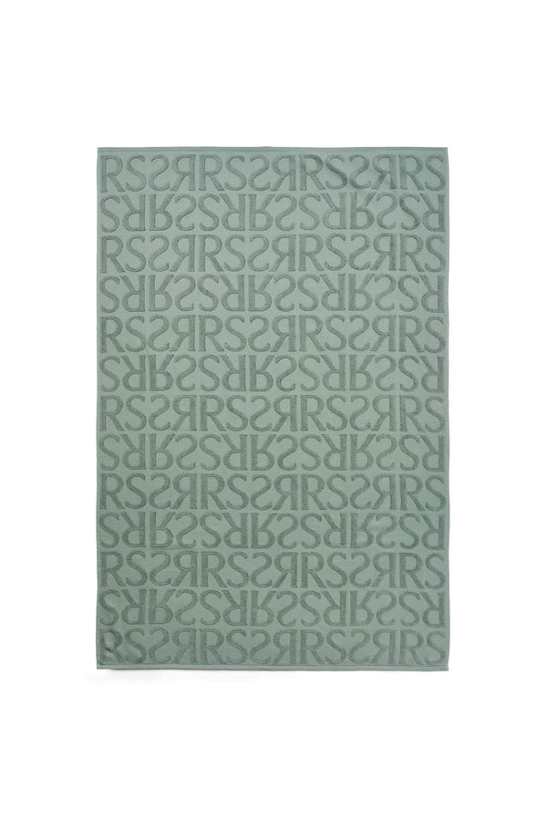 rabens saloner Monogram bath towel Bath towel 100x150 cm I Sage
