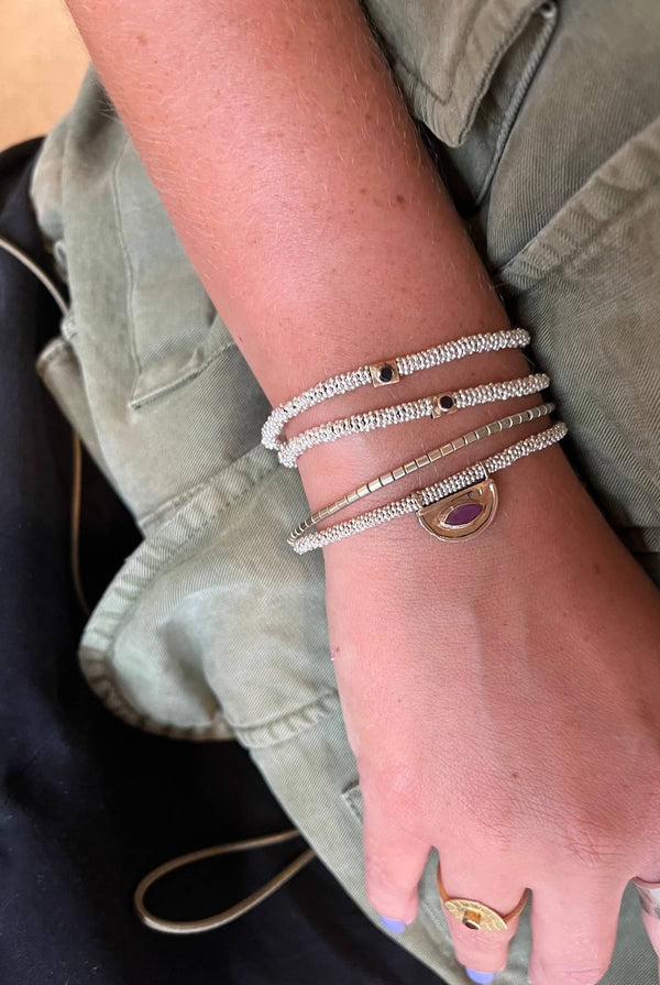 Rabens Saloner Nafsu- Bead Bracelet W/gold Fertility Pendant I Red Ruby