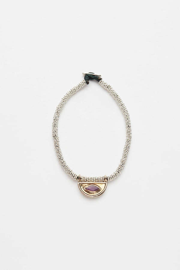 rabens saloner Nafsu- Bead bracelet w/gold fertility pendant I Red Ruby