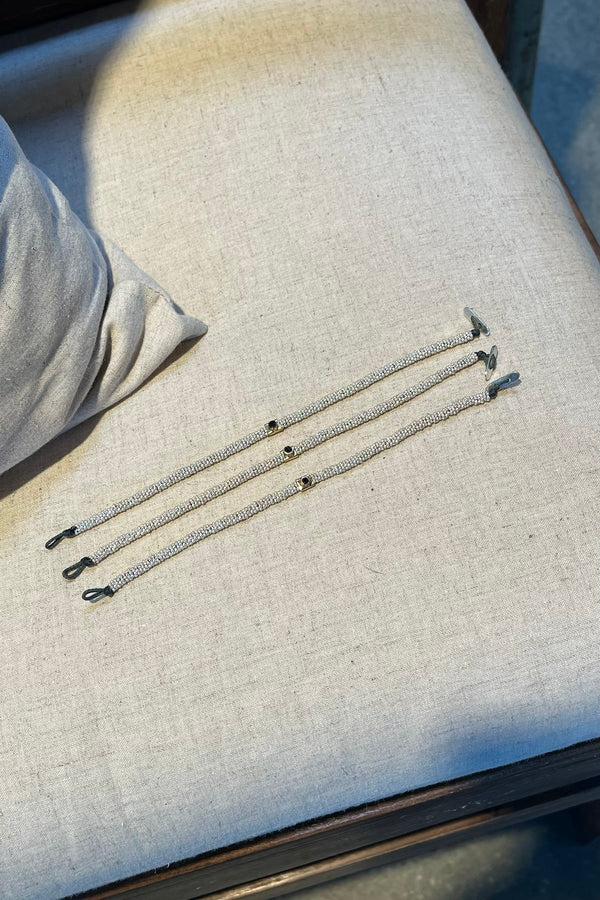 Rabens Saloner Nafsu Silver Bracelet W/square Pendant I Dark Stone