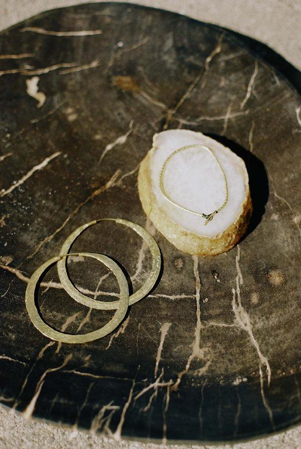 Rabens Saloner Nafsu Tube Bead Bracelet I Gold Plated