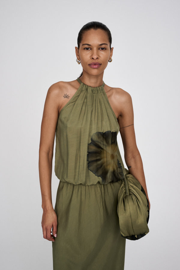 rabens saloner Othella Bloom clutch bag I Hazelnut combo