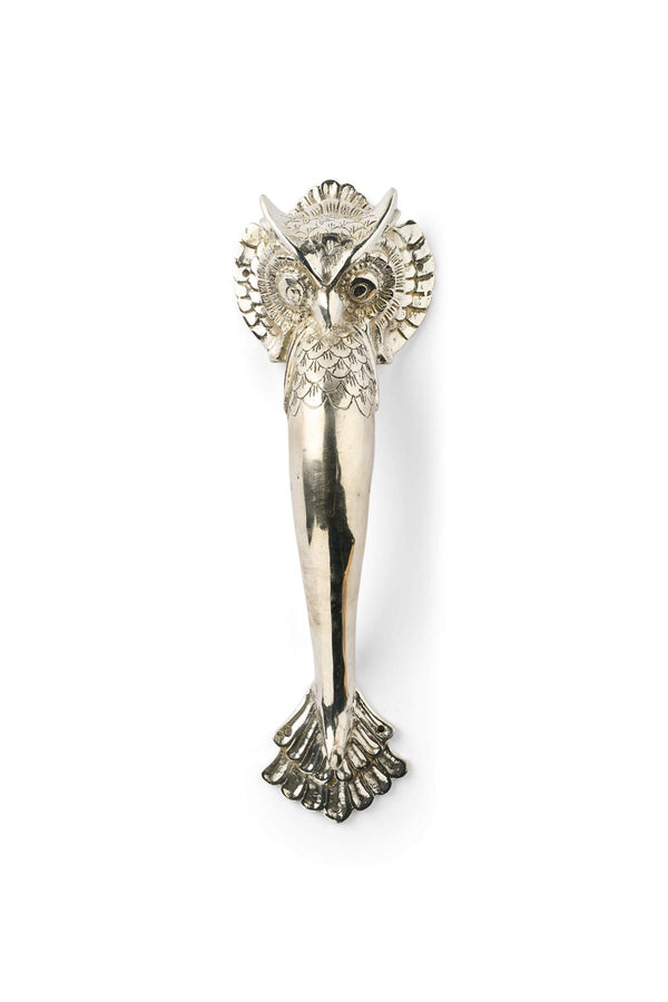 rabens saloner Owl Door Handle Rabens Apartment I Brass