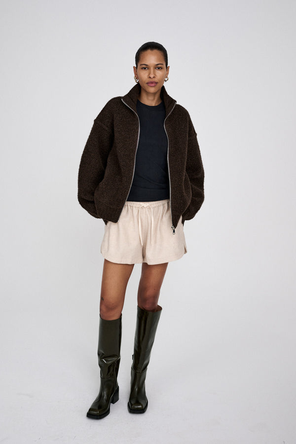 Rabens Saloner Prana Chunky Heel Boot I Forest Green