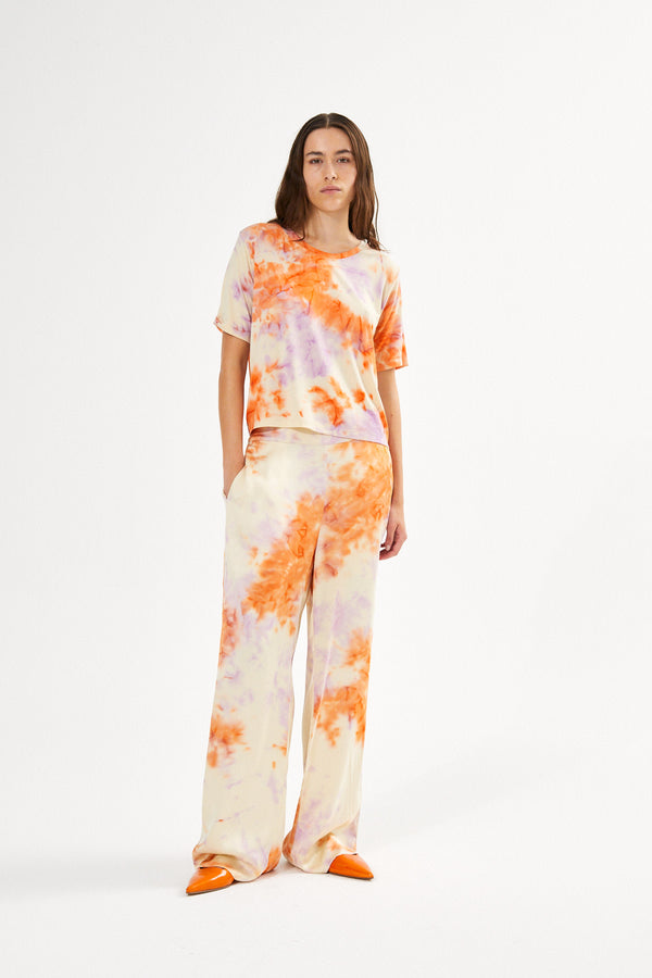 Rabens Saloner PreLoved Alisa Fusion Wide Leg Pants I Ametrine Combo